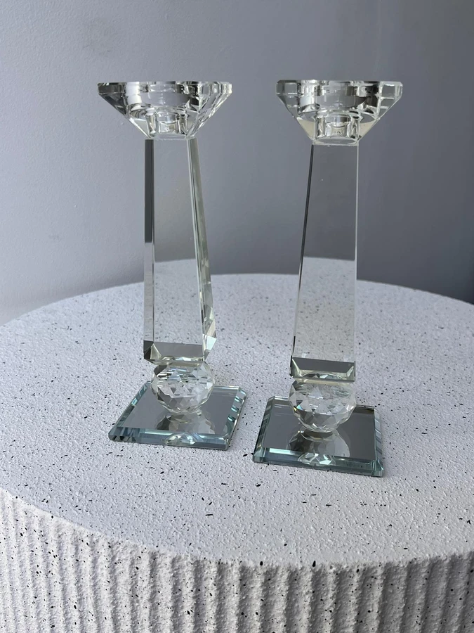 פמוטי קריסטל מהודרים 20ס";מ