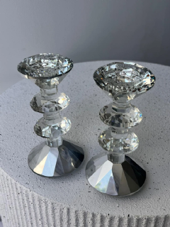 פמוטים שקוף כסוף